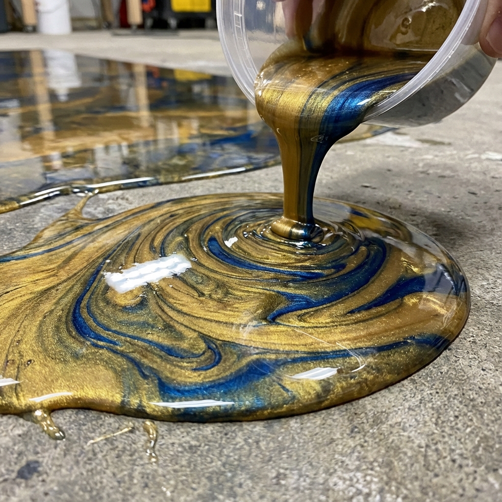 Pouring Epoxy